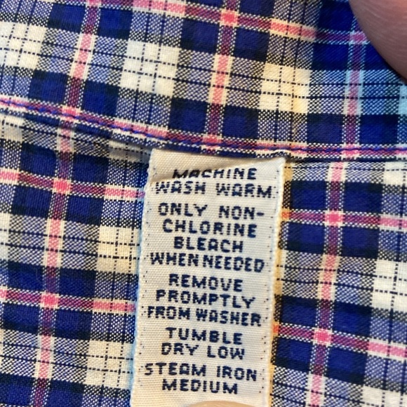 Ralph Lauren Golf Men's Tilden Short Sleeve Button Down Shirt XXL Blue Plaid‎ - Picture 5 of 5